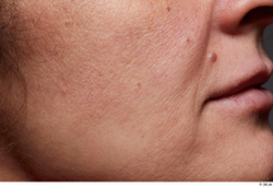 Mouth Cheek Skin Woman Birthmarks Slim Wrinkles Studio photo references
